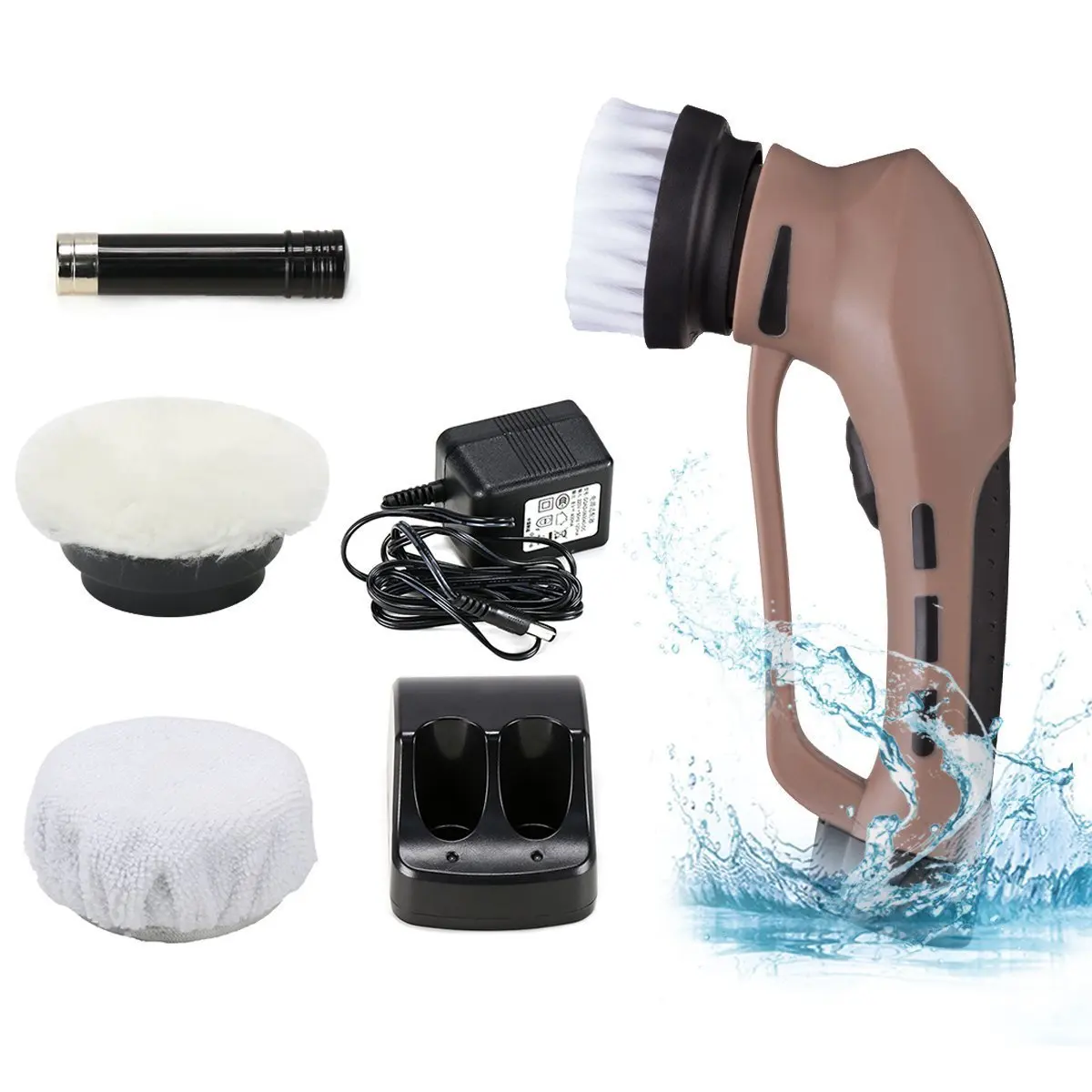 

Multifunction Handheld Shoe shine machine electric Brush shoes Vehicle type Household Leather goods Care device US Plug