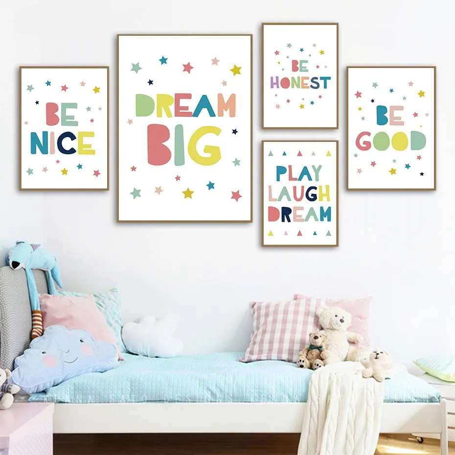colorful nursery art