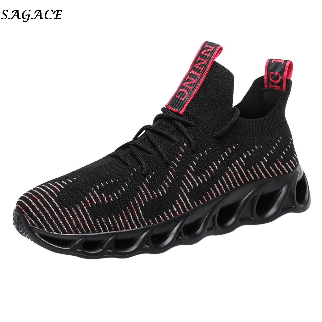 

SAGACE sneakers men Mesh breathable Basketball Shoes Comfortable Men Outdoor Traning shoes fashion High-Top Sneakers #4