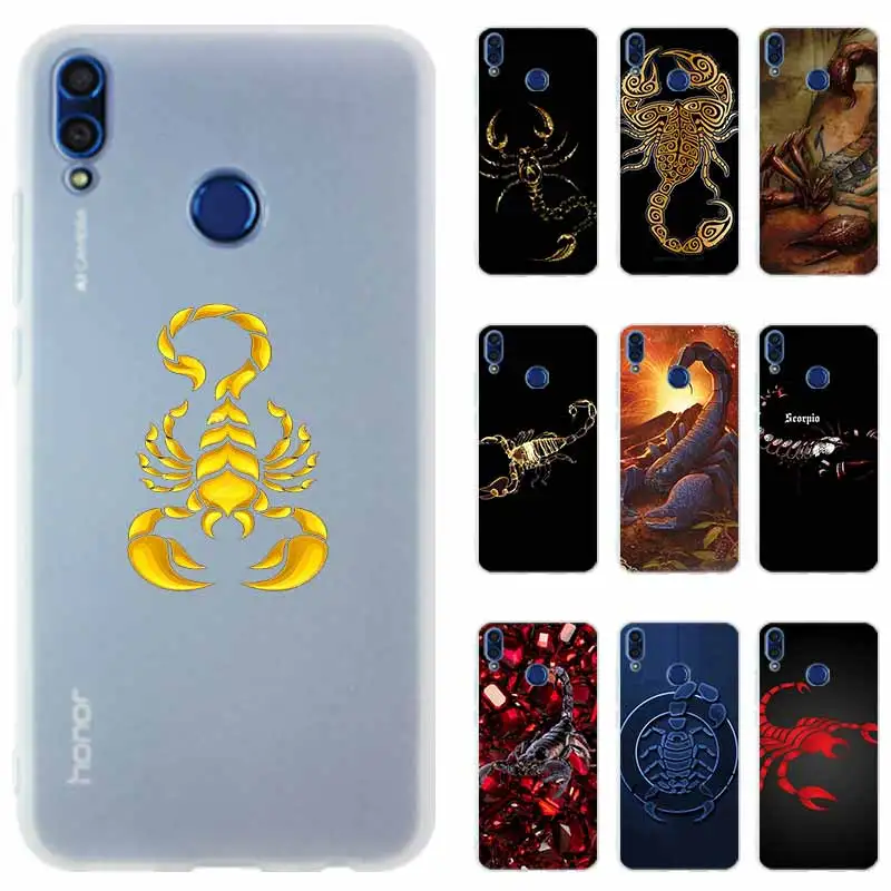 Силиконовый чехол для телефона Huawei Honor 20 9a pro 10 9 lite 8a 8X x10 7A Pro 30 30s Животное Краб
