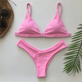 Image of Bandage Sexy Brazilian Bikini Biquini Praia Swimwear Women Hot Swimsuit Traje De Bano Mujer Maillot Femme Monokini Badpak Dames