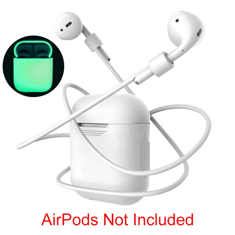 Защитный чехол для Apple Airpods наушники анти потерянный ремень строка веревка для Airpod петли рукава Дело Мягкая силиконовый кабель