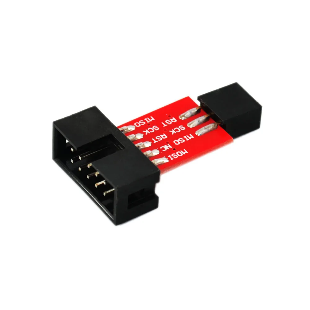 10Pin к 6PiN преобразовать в Стандартный 10 Pin 6 Pin совета адаптер для ATMEL STK500 AVRISP USBASP ISP Интерфейс конвертер AVR