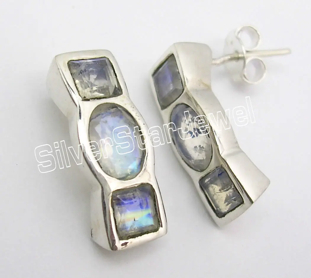 

Silver GARNET GEM STONE s Earrings 1.9CM1 Pair of Earring