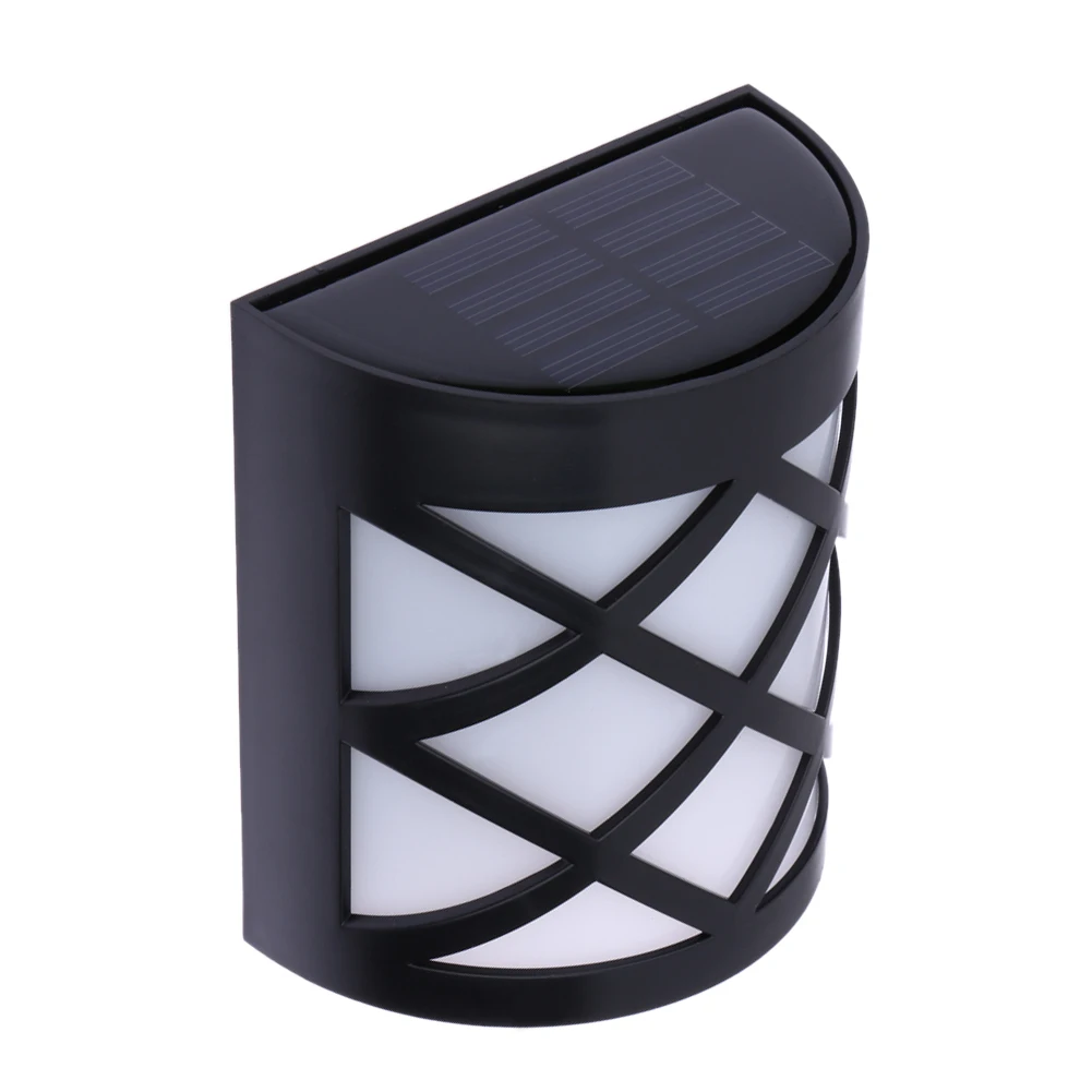 

Waterproof 7-Color Solar Powered 6 LED Light Garden Path Landscape Fence Yard Light Control Security Wall Lamp Light 3 Shapes