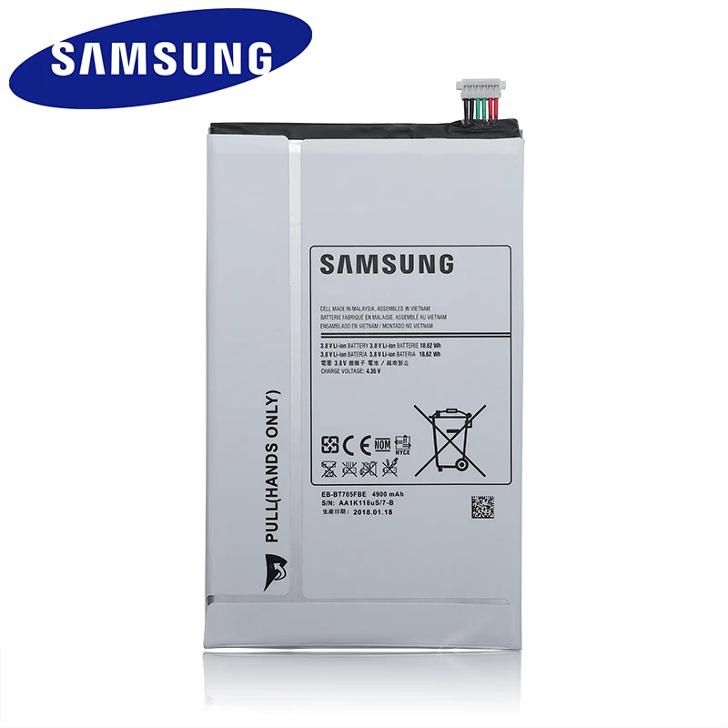 Планшетный аккумулятор EB-BT705FBE EB-BT705FBC для samsung GALAXY Tab S 8,4 T700 T705 сменный аккумулятор 4900 мАч