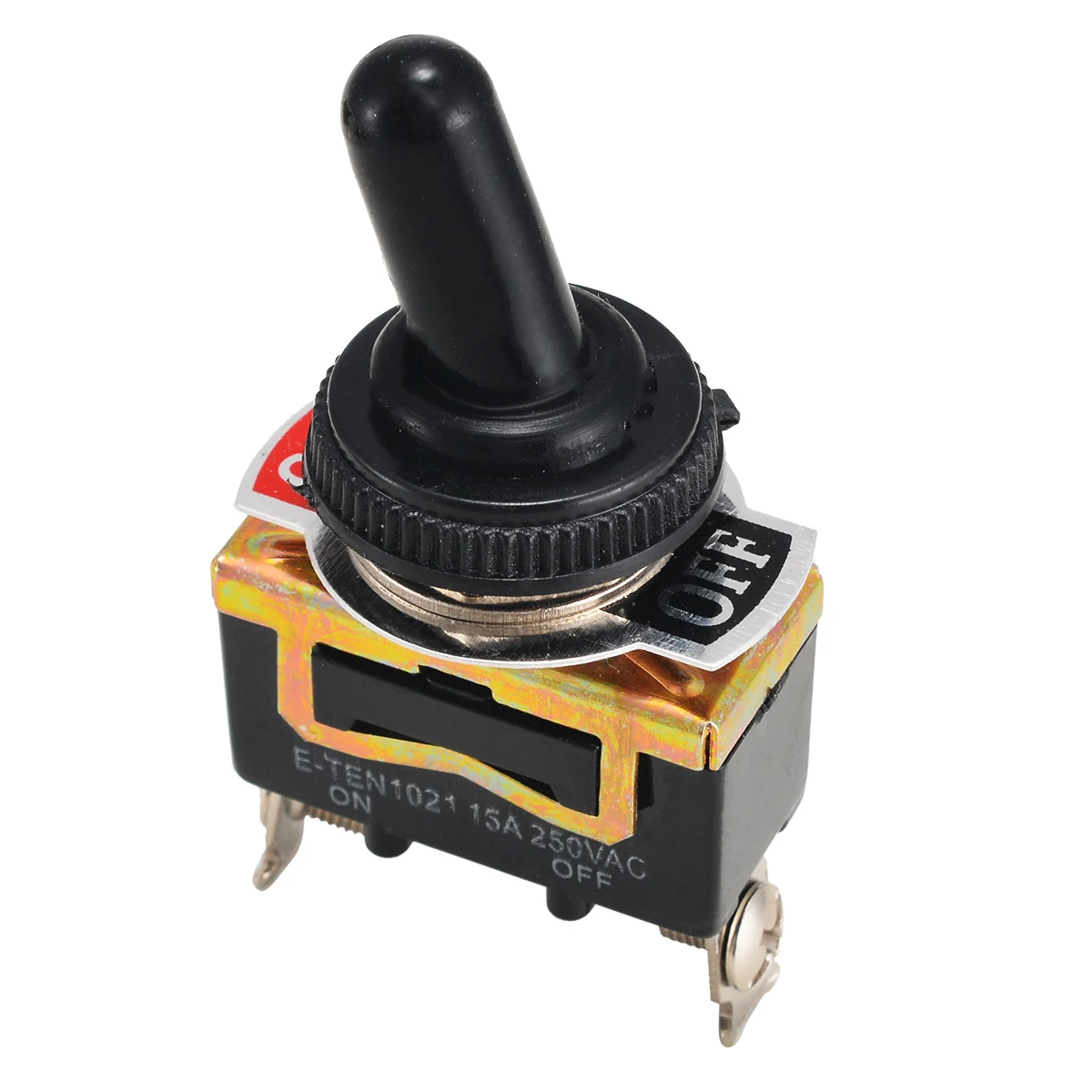 

5pcs Mayitr Mini Electric SPST Switch Black Heavy Duty 15A 250V 2 Pin ON/OFF Rocker Toggle Switches Waterproof Boot Mayitr