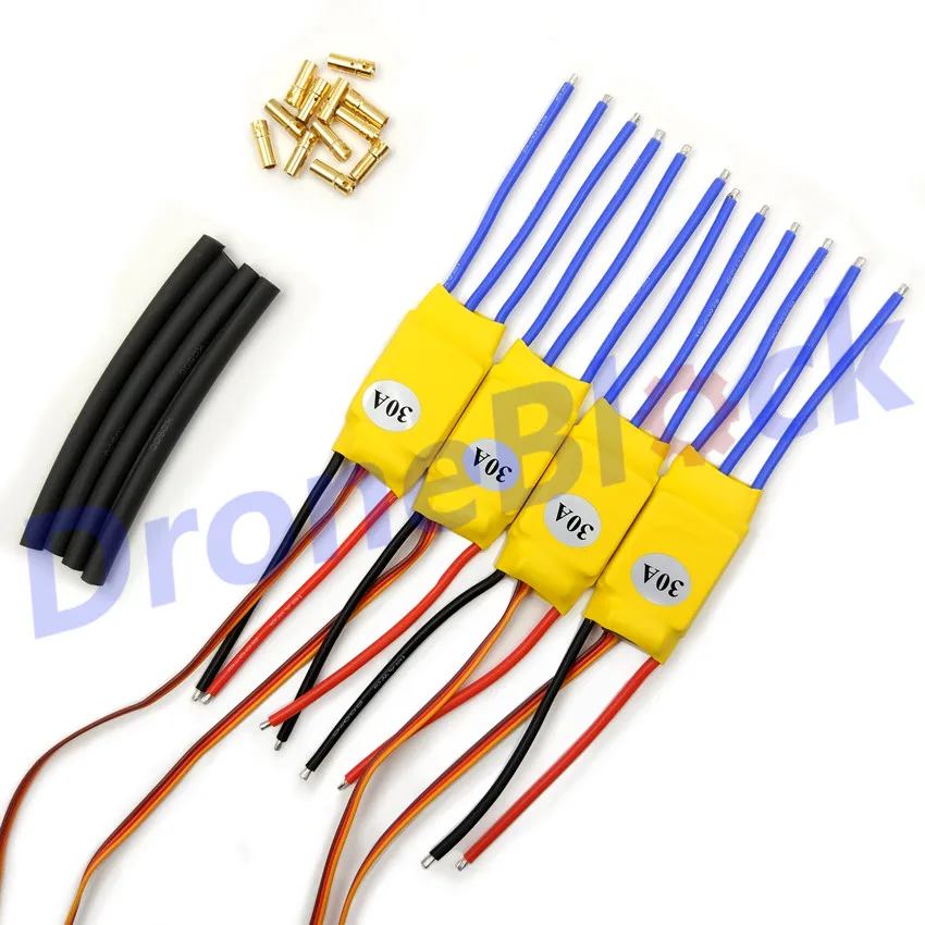 4 шт. XXD RC 30A ESC Бесщеточный Регулятор скорости двигателя с BEC для квадрокоптера T rex