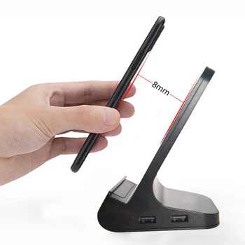 

Universal Qi Wireless Charger For iPhone X XS 10W Fast Charger USB Wireless Charging For Samsung for Galaxy S8 S9 Note 8