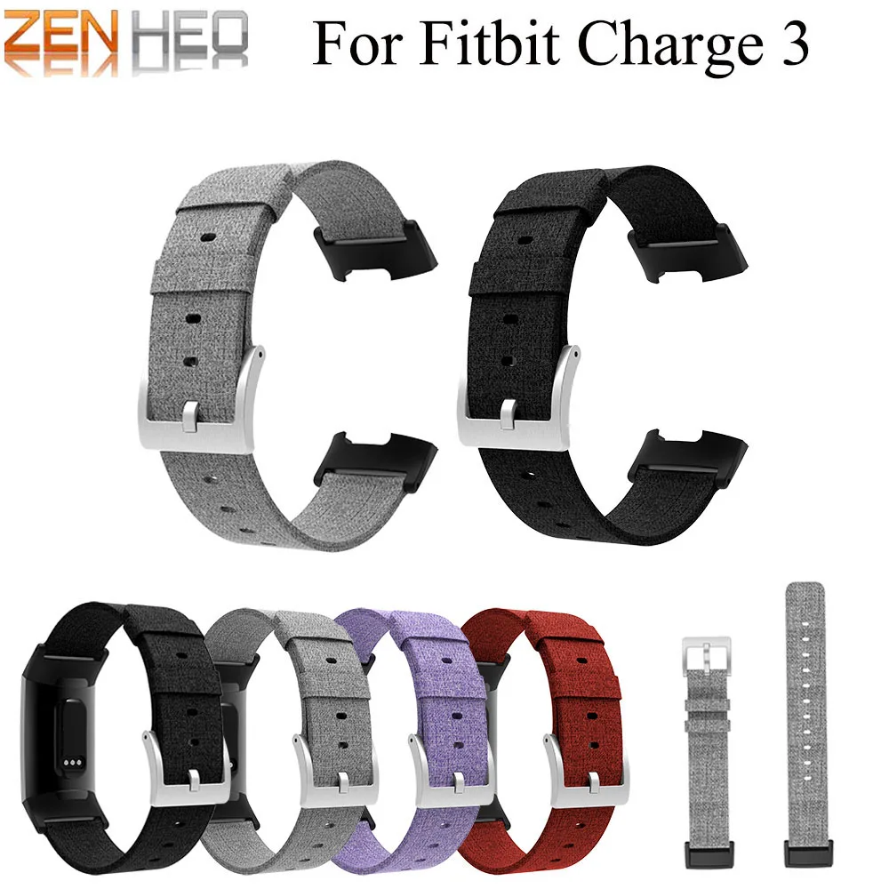 

Colorful Strap For Fitbit Charge 3 Smart Bracelet Watch Band Canvas Strap Replacement Men Women Smartwatch For Charge3 Watchband