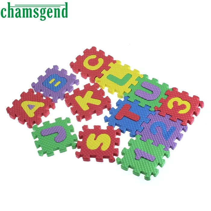 36 шт./набор, для маленьких детей, цифры и алфавит пазл из этиленвинилацетата пены математика развивающие игрушки подарок A81