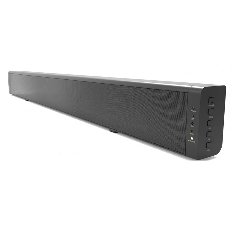 LONPOO домашний кинотеатр динамик Саундбар для ТВ 60 Вт Bluetooth динамик HDMI (ARC) стереозвуковая Панель ТВ сабвуфер AUX оптический динамик - изображение
