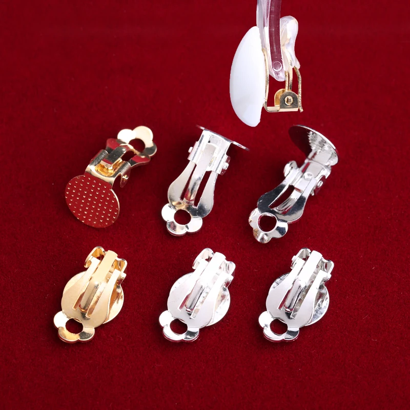 

Triangle ear clip Sticky drill Round patch Invisible Prevent allergy Painless Clip type Pierced female DIY earrings accessories