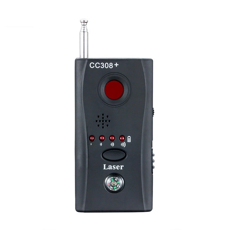

New CC308+ RF Signal Bug Detector Mini Wireless Camera Lens Radio Wave Signal GSM Device Finder Laser Detector