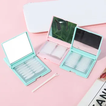 

New 240pcs Invisible Eyelid Tapes Natural Breathable Eyelid Adhesive Stickers Different Shapes Instant Eye Lift With Mirror