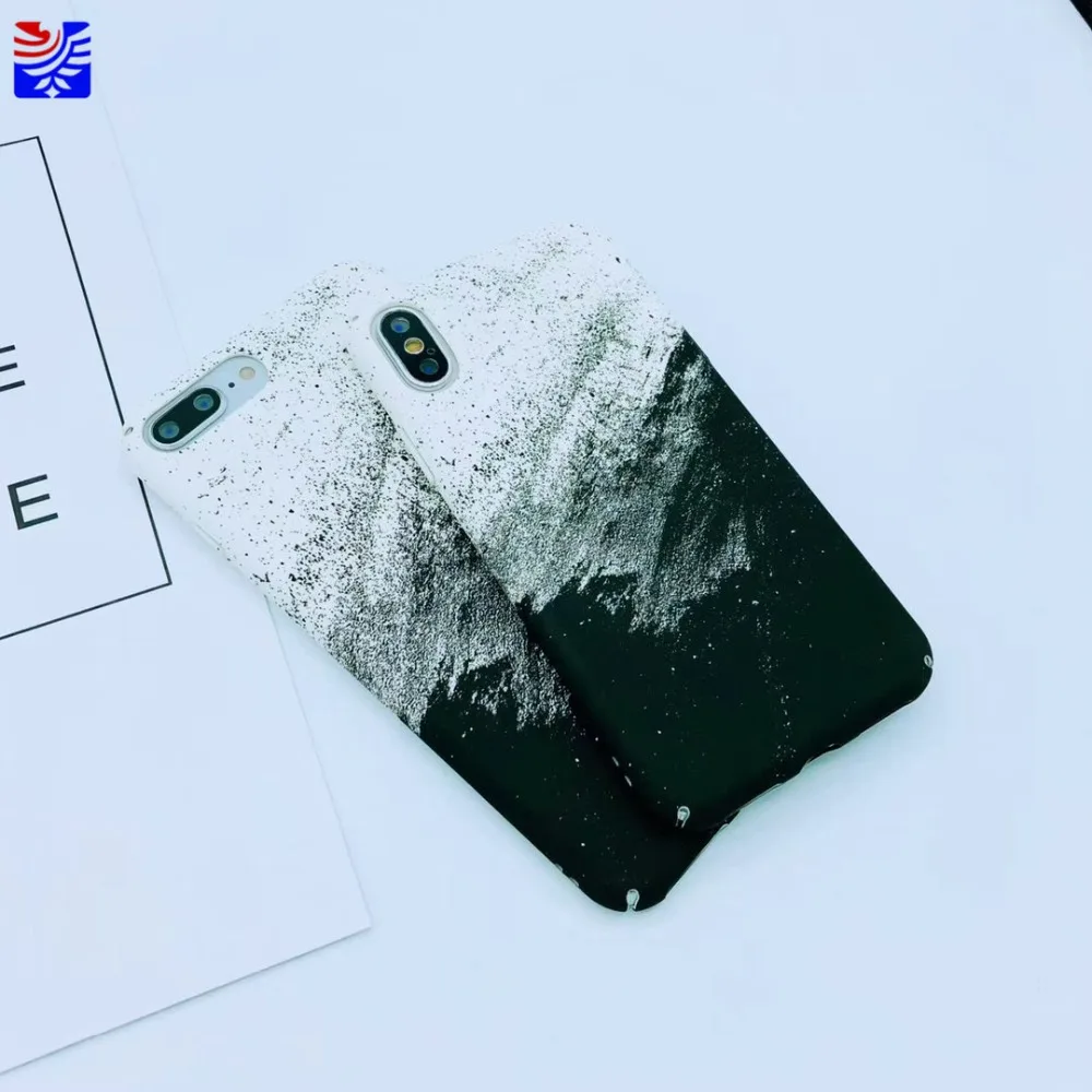 Чехол для телефона PEIPENG с рисунком пейзажа iPhone 6 6s 6plus 7 8 plus X защитный чехол Жесткий