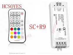 SC + R9 RF SPI светодиодный контроллер пикселей DC5V 12 В 24 В вход поддерживает WS2811/WS2812B/TM1809 /LPD6803/WS2801/UCS1903/TLS3001/P9813 IC