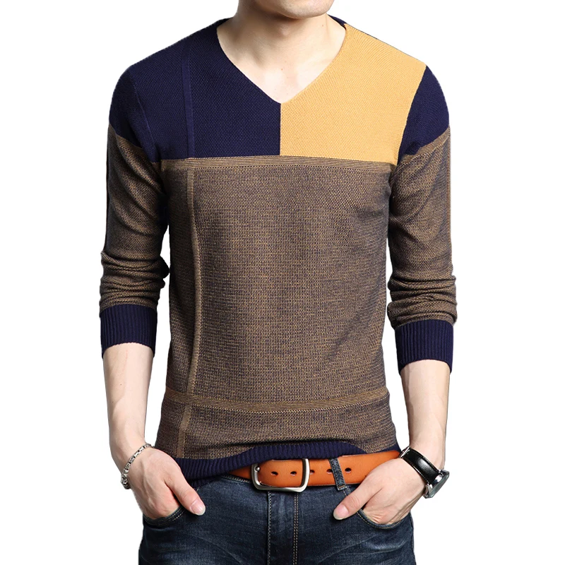 Free shipping New Fashion 2019 Spring Autumn men Wool Pullover Man Sweaters Pullovers-in 
