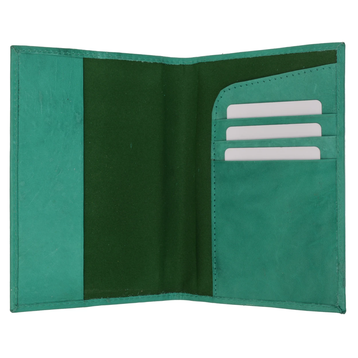 Genuine Leather Passport Credit Card Holder Wallet for Traveling 601 CF USA BLIND (C) (1)
