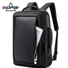 BOPAI, рюкзак для ноутбука с защитой от кражи, USB, внешняя зарядка, 16 дюймов, многофункциональный рюкзак, сумка для путешествий, Мужская школьная сумка для подростков