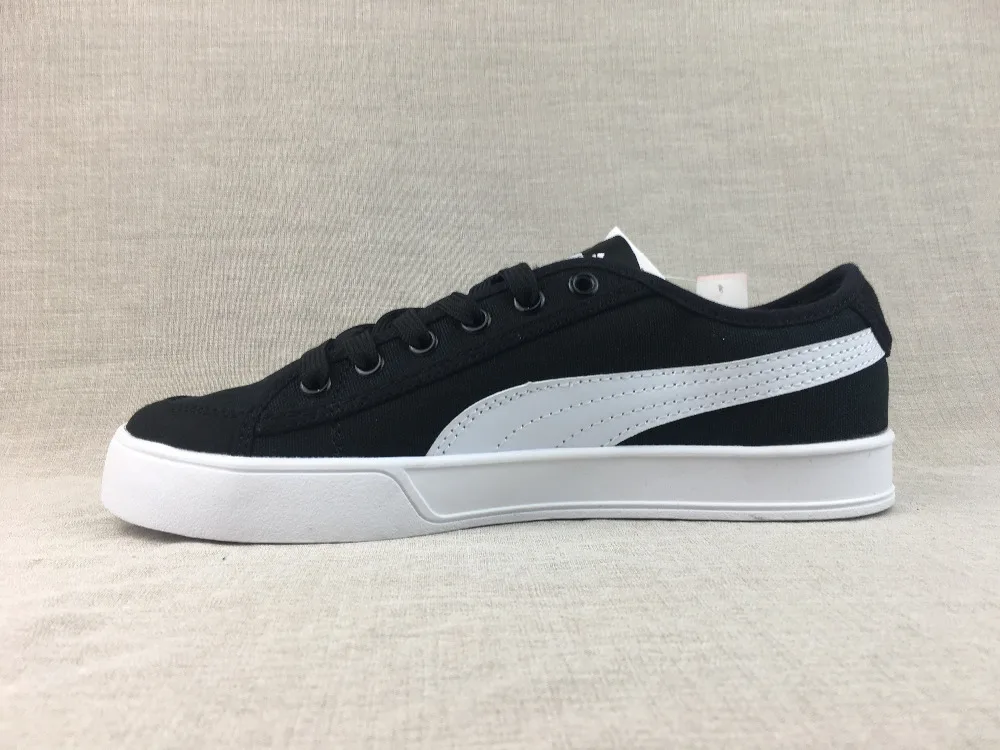 

Free shipping 2018 Retro Black and white men Puma open smile casual sports shoes Badminton Shoes size 40-44