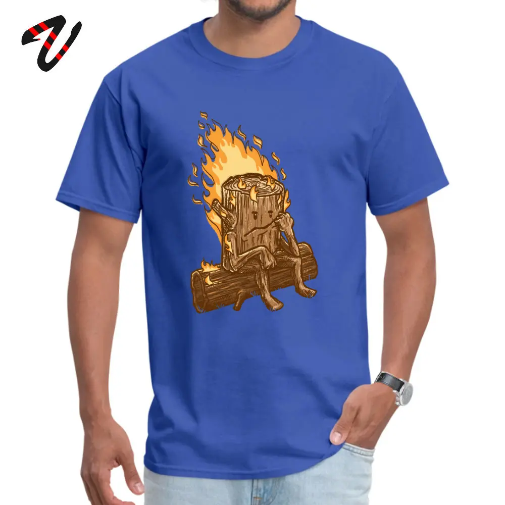 Bad Day Log Crewneck Top T-shirts Summer Fall Tees Short Sleeve On Sale 100% Cotton Design Sweatshirts Custom Men Bad Day Log 6960 blue
