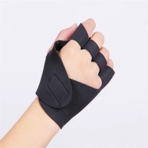 1 пара неопреновых Противоскользящих велосипедных упражнений спортивные перчатки для тяжелой атлетики черного цвета