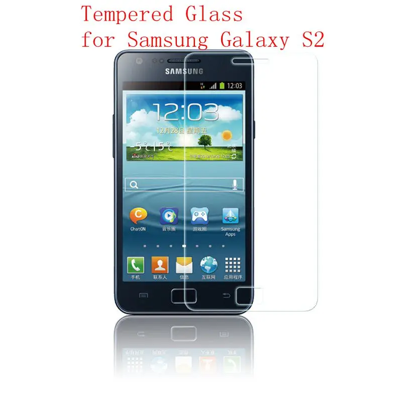 

FOR Samsung S2 S II screen protector film tempered glass for Galaxy GT i9100 i9105 S2 plus telefoonhoesje kopen case cover