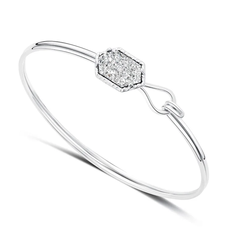 14 вариантов Druzy Drusy браслеты из смолы кристалл браслет натурального камня золотой
