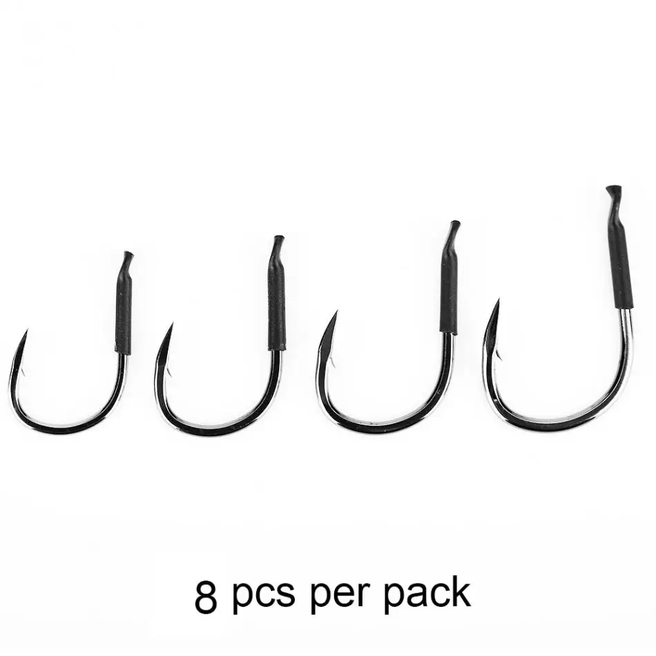 Buy 4 Types 8pcs/set High Carbon Steel Fishing Hooks