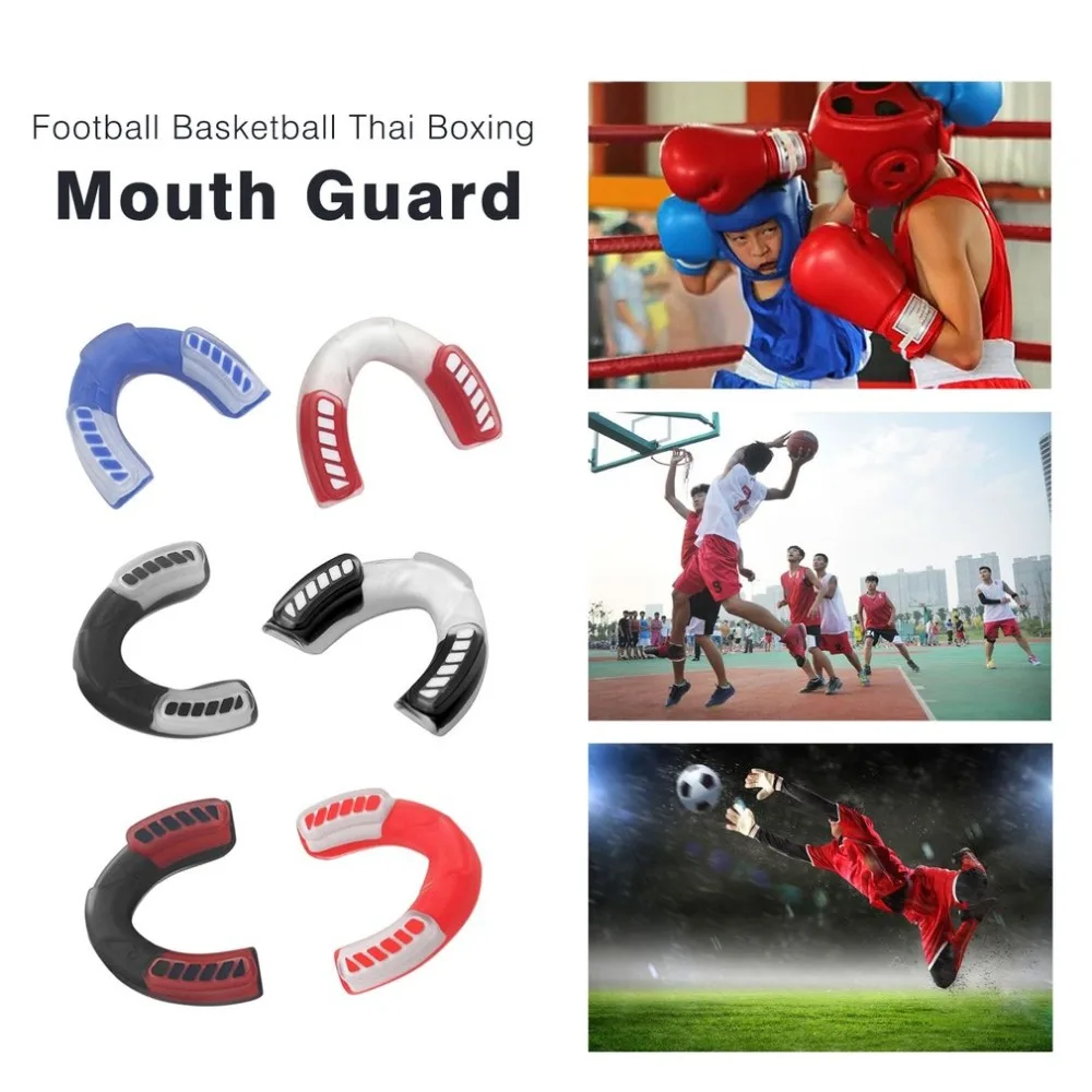 Professional Soft EVA Mouth Guard Adult Karate Muay Safety Mouth Protective Teeth Guard Sport Football Basketball Thai Boxing