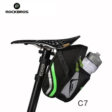 ROCKBROS Bicycle Bike Rear Bag Rainproof Nylon Bike Saddle Bag Outdoor Cycling Mountain Bike Back Seat Tail Pouch Package
