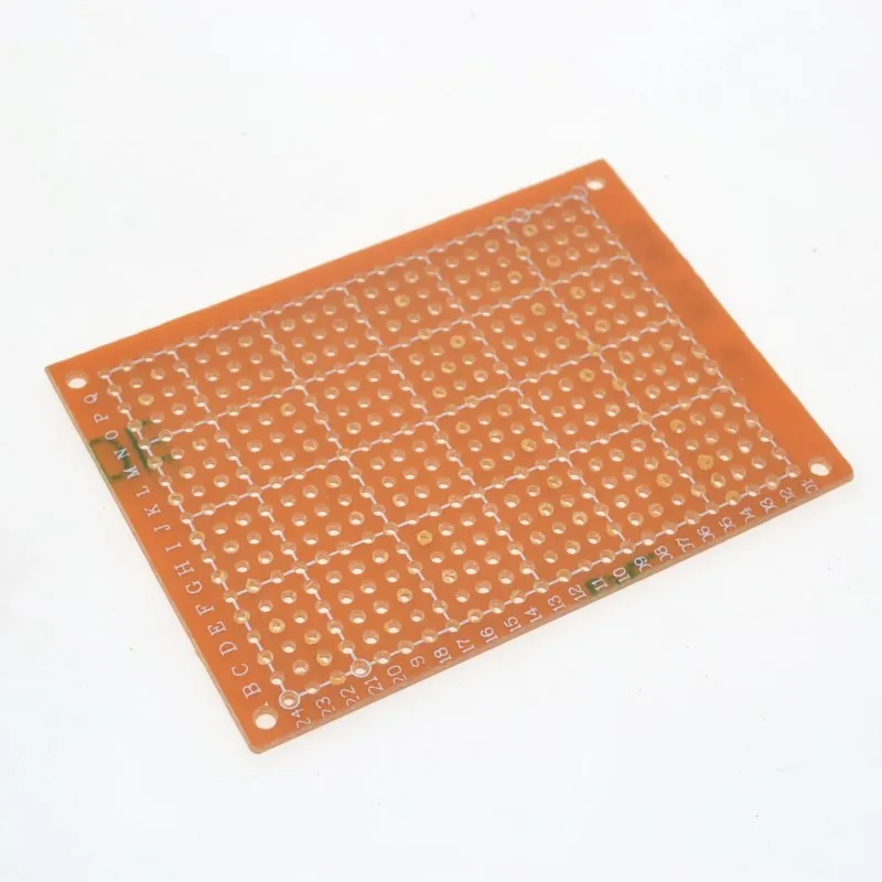 WAVGAT 10 шт. 5*7 PCB 5x7 PCB 5 см 7 см DIY Прототип бумага PCB универсальная плата желтый