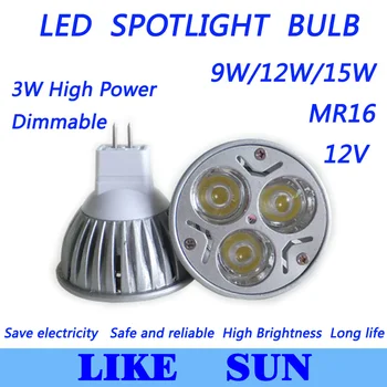 価格 X100pcs 9ワット12ワット15ワットスポットライト良い品質低価格ledライトmr16ベース12ボルトled電球ランプダウンライト照明