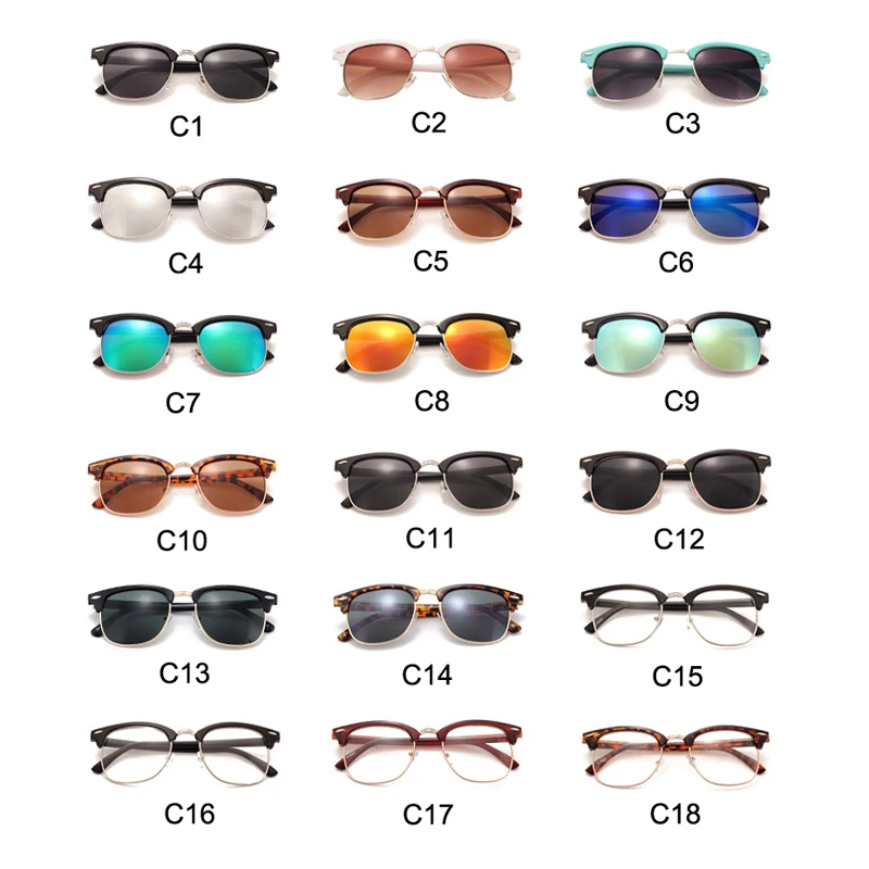 Pro Acme, классические модные солнцезащитные очки, мужские, брендовые, дизайнерские, половина металла, зеркальные, солнцезащитные очки, мужские, Gafas De Sol, UV400, CC0528