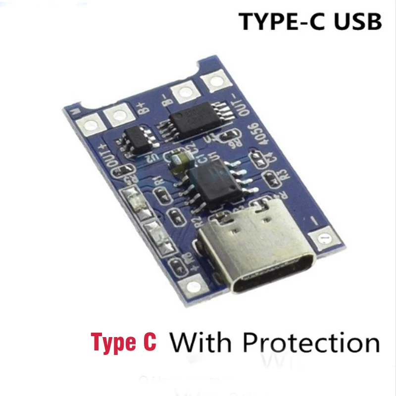 Type c / Micro USB 5 В 1A 18650 TP4056 модуль зарядного устройства литиевой батареи зарядная