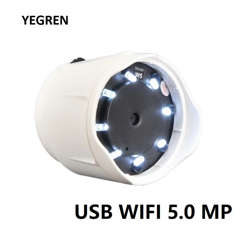 

5.0MP MINI WIFI Digital Microscope USB Camera LED Illuminated for Iris Skin Hair Care Industrial Inspection Children Learning