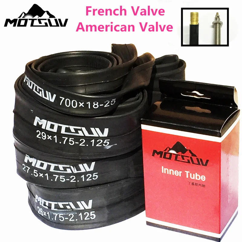

Bicycle Inner Tube Road/MTB BMX Bike Tires Inner Tyre 700*18 26/27.5/29*1.75-2.125 American/Presta Schrader Valve Bike Tube Tire