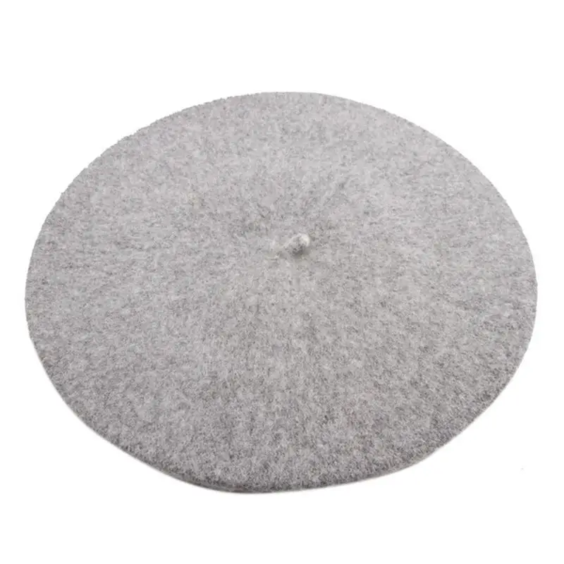 Горячая Распродажа 2018 дешевые модные новые женские шерстяные однотонные береты