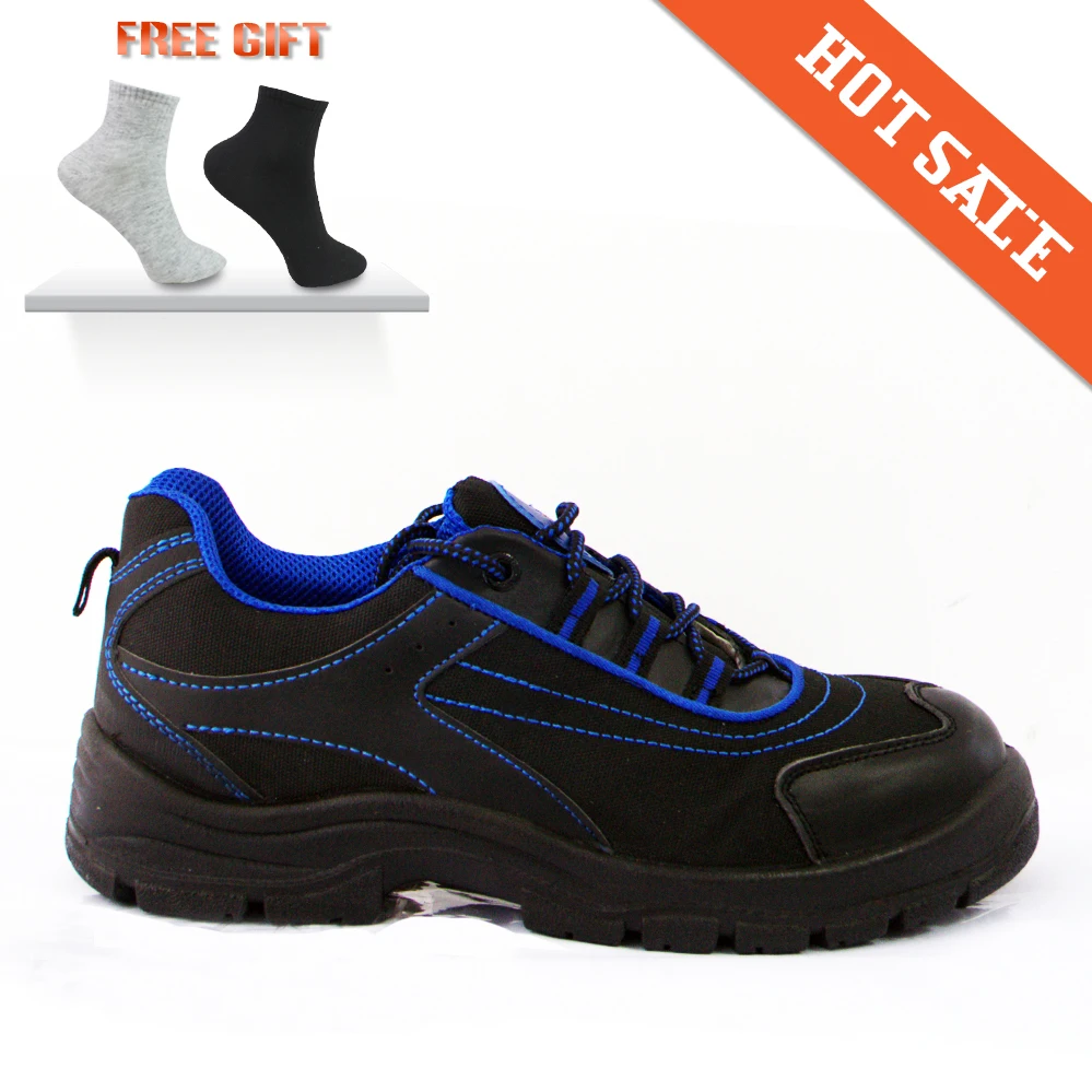 2015 Fashion Black Blue Anti Static Work Shoe Classical Low Key Simple