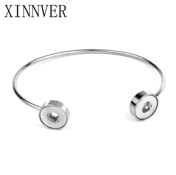 

Stainless Steel Bracelet Bangle Snap Bracelet Fit 12mm Snap Button Jewelry For Men Women Jewelry