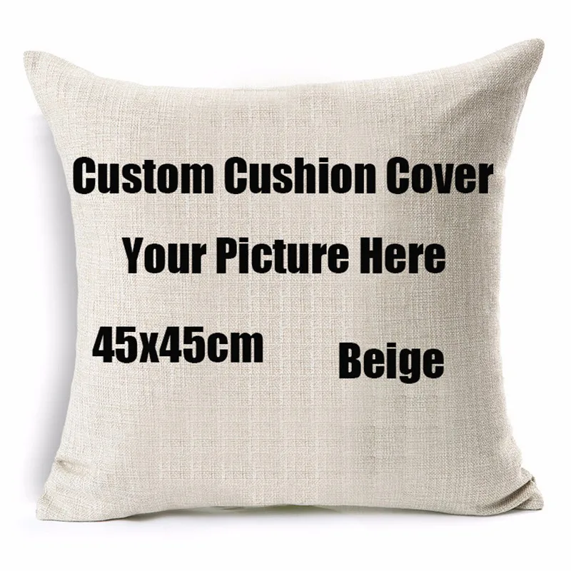 

Your Design Picture here Print, Pet ,wedding and personal life photos custom cushion cover pillowcase capa de almofadas 45x45cm