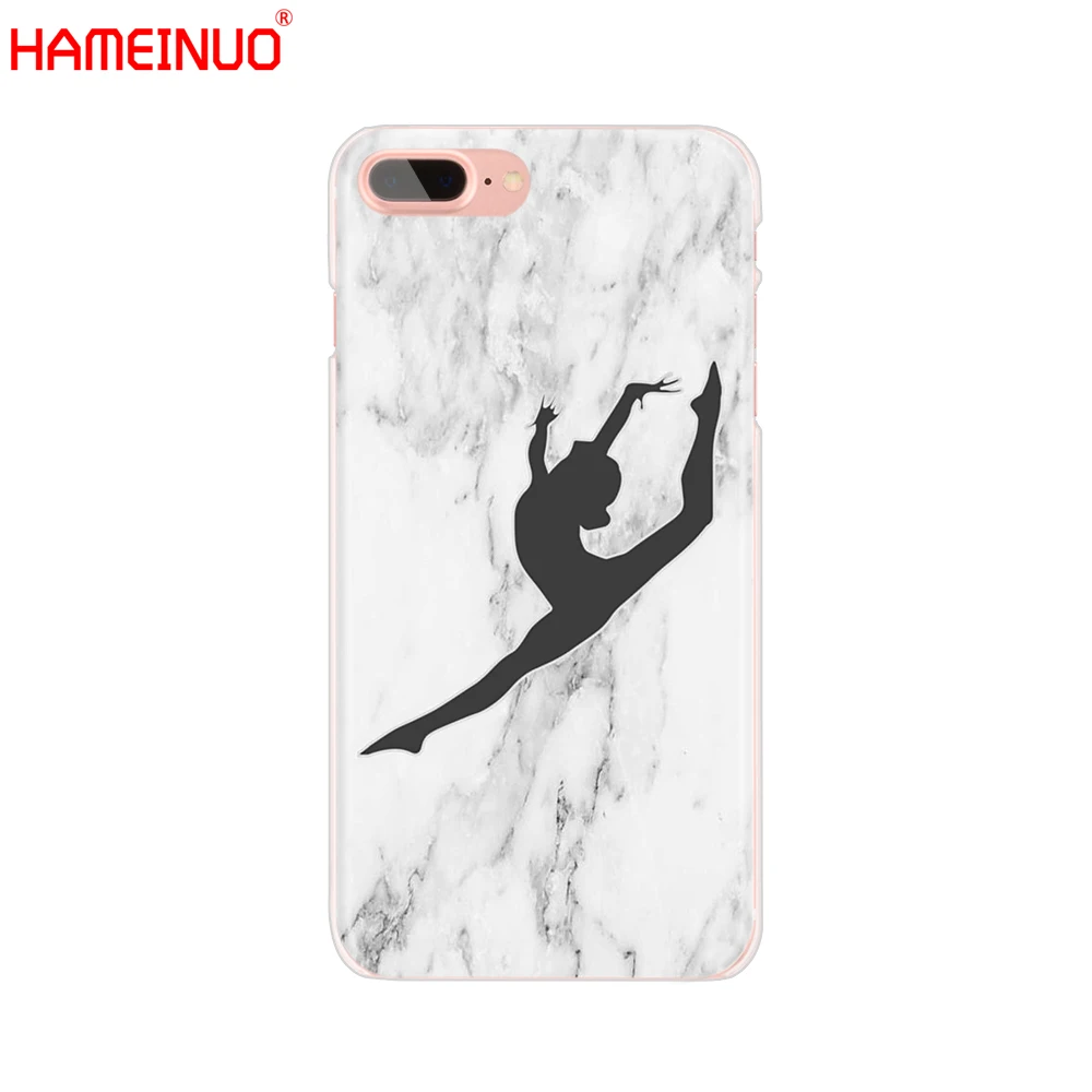 HAMEINUO гимнастический силуэт Чехол для мобильного телефона iphone X 8 7 6 4 4S 5 5S SE 5c 6s plus