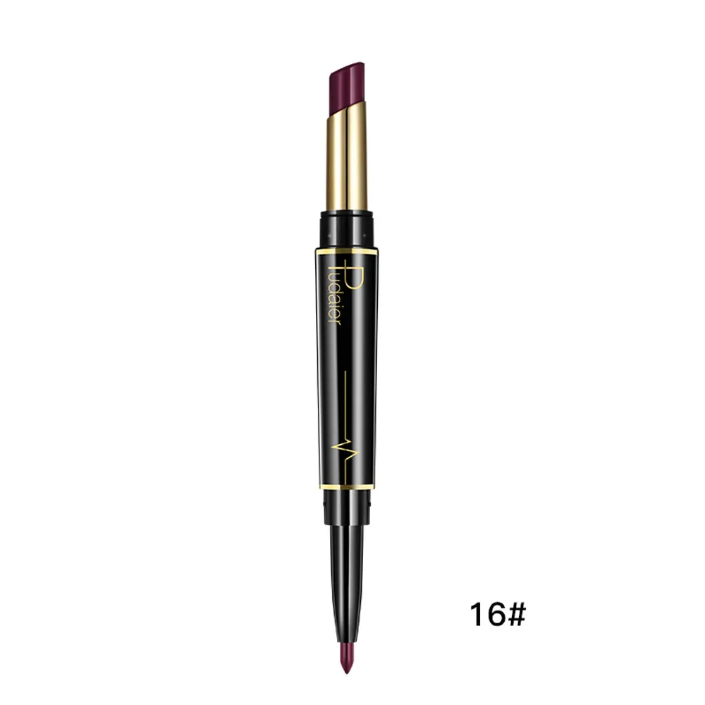 Двухсторонний стойкий Водостойкий карандаш для губ, карандаш, 16 цветов, карандаш для губ, матовая помада#82130