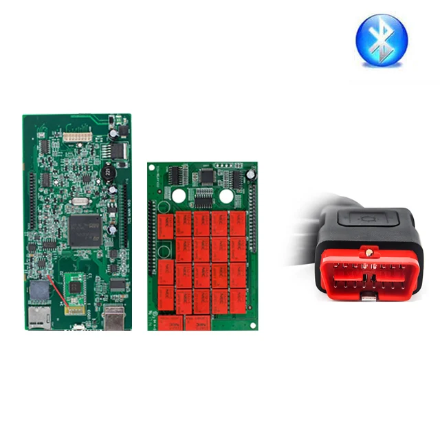 Инструмент CDP TCS V9.0 двойная зеленая плата Bluetooth,00. R3 keygen OBD2 автомобили Грузовики диагностический инструмент автоматический сканер obdii - Цвет: Old case V9.0 BT