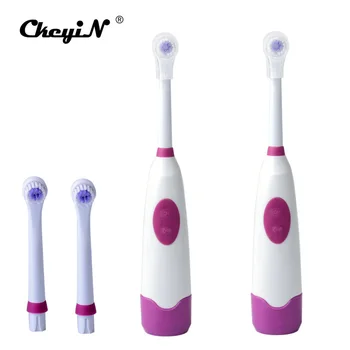 

Ckeyin 2 Sets Professional Rotary Washable Electric Toothbrush with Soft Brush Heads Dental Oral Care for Adults Children Teeth