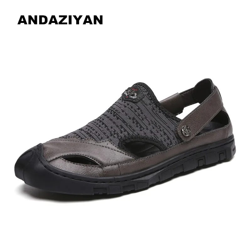 

Sandals men's baotou summer men's shoes sandals breathable hollow