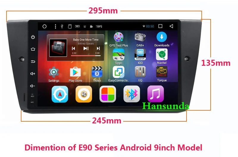 Sale Android 7.1 HD Quad Core 7" Car PC Multimedia For BMW E90 Series dvd car for E91 E92 E93 WIFI Navi Radio Bluetooth Miralink 2