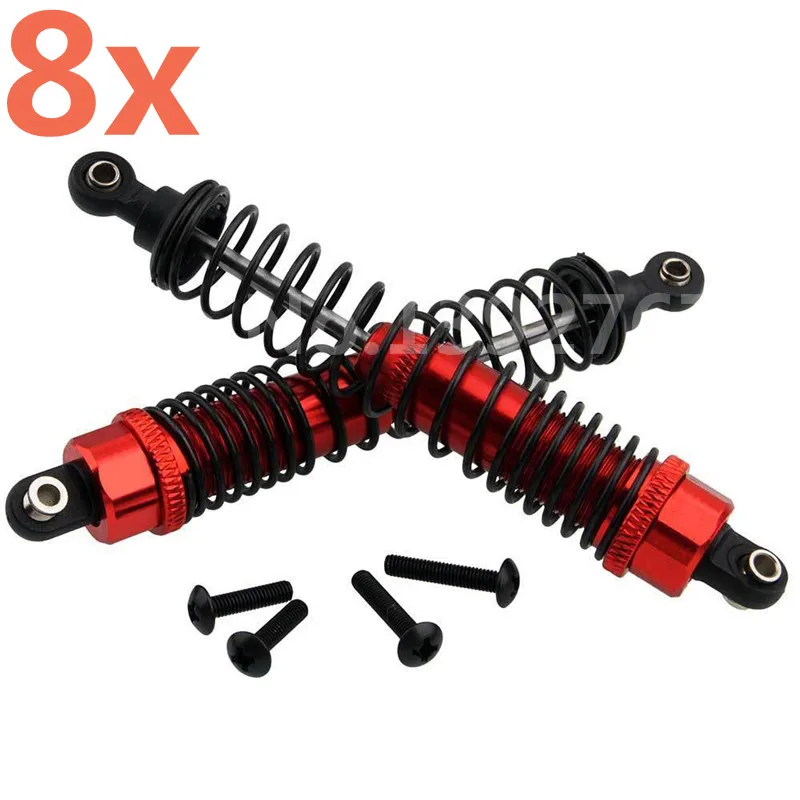 

Радиоуправляемая игрушка, детали для модернизации FS гоночный автомобиль, 8 шт., 511168 алюминиевый сплав, масляный амортизатор переднего и заднего хода для 1/10 масштабе, Радиоуправляемый гоночный автомобиль