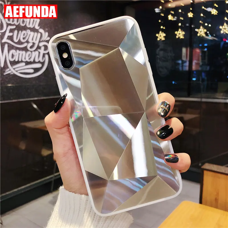 

Luxury Diamond Rhombus Pattern TPU Phone Case For iPhone X XS Max XR 7 8 Plus Coque Shockproof Impact Cover For iPhone 6 6S Plus